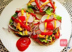 香酥煎茄子配蔬菜的做法图解10