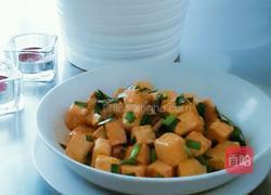豆腐系列之韭菜烧豆腐的做法图解6