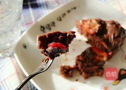 巧克力草莓布朗尼蛋糕的做法图解9
