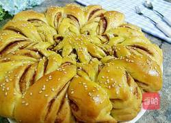花型豆沙面包的做法图解1