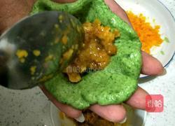 肉松咸蛋黄青团的做法图解7