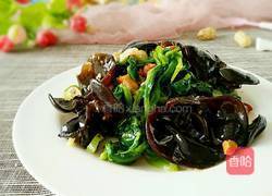 木耳拌菠菜的做法图解8