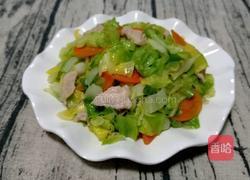 圆白菜炒肉的做法图解11