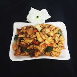 肉丝蔬菜炒麻食的做法[图]