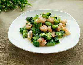 黃瓜炒蝦仁