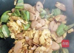 尖椒鸡蛋炒火腿的做法图解4