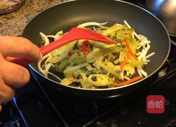 咸菜炒肚丝的做法图解4