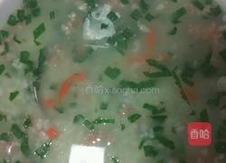 冬寒菜瘦肉粥的做法图解5