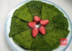 菠菜汁鸡蛋饼的做法图解6