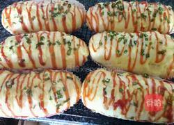 葱香火腿芝士面包的做法图解15