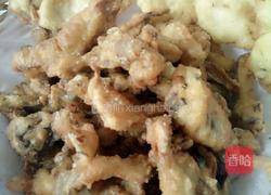 孜然素鸡（炸平菇）的做法图解1