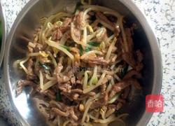 牛肉丝炒豆芽的做法图解7