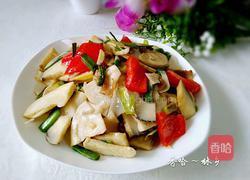 青蒜炒春笋的做法图解12