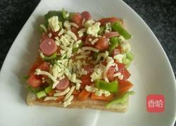 花环披萨(微波炉版)的做法图解5