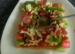 花环披萨(微波炉版)的做法图解6