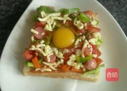 花环披萨(微波炉版)的做法图解7