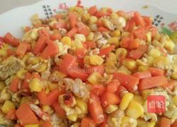 胡萝卜玉米粒炒蛋的做法图解6