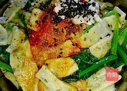 手擀菠菜面片的做法图解3