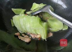 莴笋炒肉的做法图解5