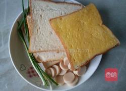香脆火腿土司片的做法图解3