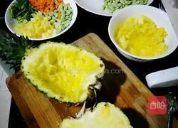 七彩菠萝饭的做法图解4