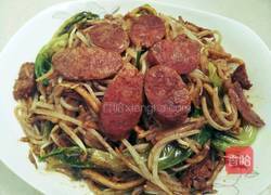 香肠孜然炒面的做法图解9