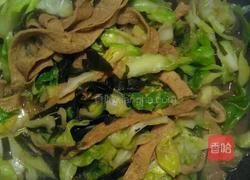 御帘豆腐海带烩包菜的做法图解7
