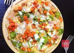 奥尔良鸡肉披萨的做法图解8