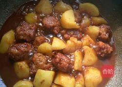 土豆烧肉丸的做法图解6