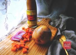 减肥福利 快手无油 素咖喱饭的做法图解1