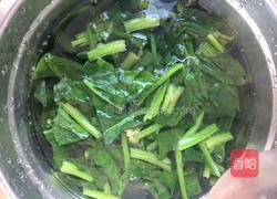 老醋菠菜花生米的做法图解2