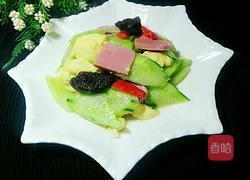 火腿鸡蛋炒青瓜的做法图解10