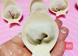 猫耳朵馄饨～芹菜鲜肉馅的做法图解4