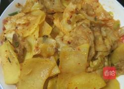 辣白菜炒五花肉土豆片的做法图解8