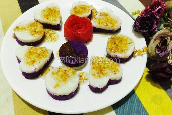 紫薯山药桂花糕