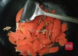 胡萝卜炒肉的做法图解2