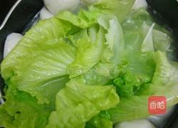 青菜鱼丸子汤的做法图解5