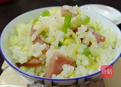 香肠青蔬炒饭的做法图解7