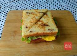 豆沙土司三明治的做法图解10