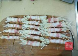 培根金针菇卷的做法图解4