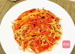 胡萝卜炒千张的做法图解8