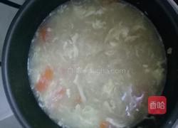 红萝卜蛋花粥的做法图解4