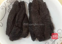 鱼胶炖黑沙海参汤的做法图解3