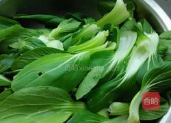 油菜蚝油香菇的做法图解1