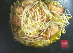 黄豆芽煎豆腐的做法图解5