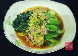 肉沫蒜香蚝油油菜的做法图解8