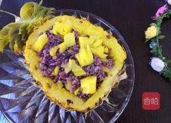 黑米菠萝蒸饭的做法图解8