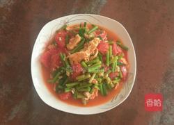 鸡蛋炒番茄蒜苔的做法图解8