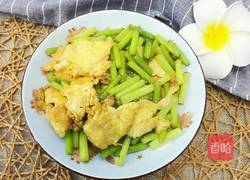 蒜毫炒鸡蛋的做法图解7
