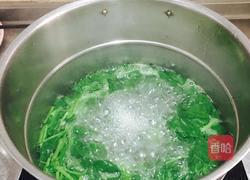 菠菜手擀面的做法图解3